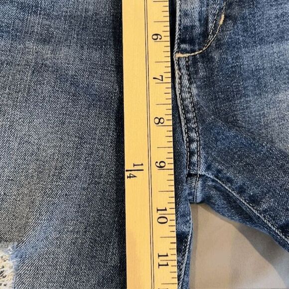 Joe's Jeans High Rise Skinny Ankle Jeans Medium Wash Lightly Distressed Size 25 - Picture 11 of 14
